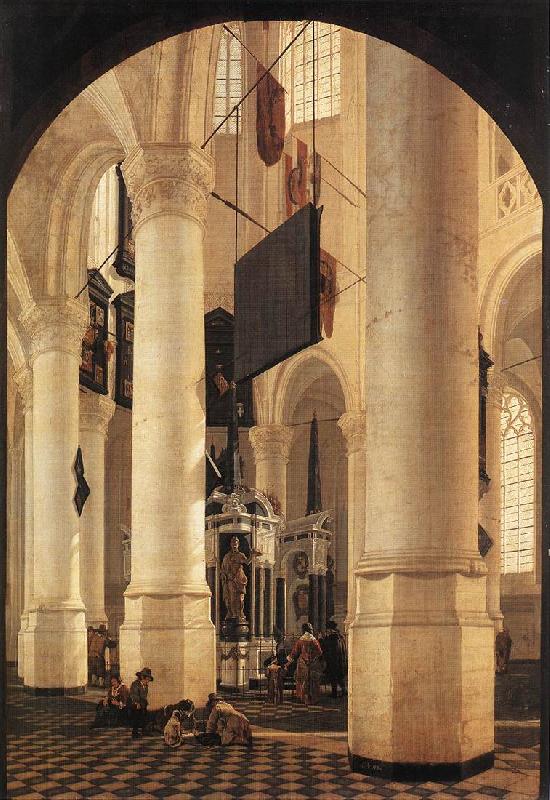HOUCKGEEST, Gerard New Church in Delft with the Tomb of Willem the Silent g oil painting picture